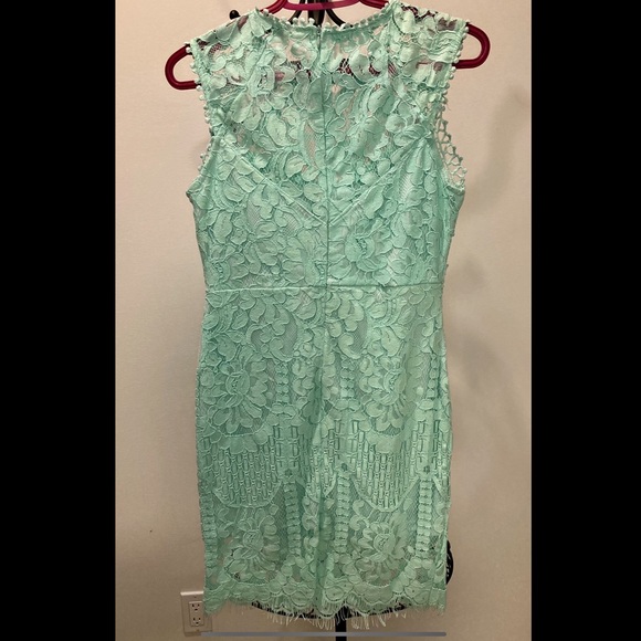 Turquoise mini dress - Picture 4 of 5